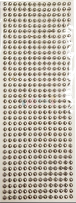 תמונה של מדבקות אבני קריסטל ארוך - עיגולים קטן כסף מק"ט: GM166