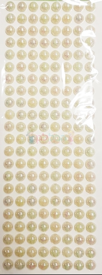 תמונה של מדבקות אבני קריסטל ארוך - עיגולים גדול פנינה מק"ט: GM175