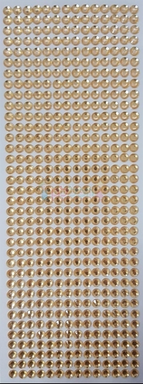 תמונה של מדבקות אבני קריסטל ארוך - זהב מק"ט: GM193
