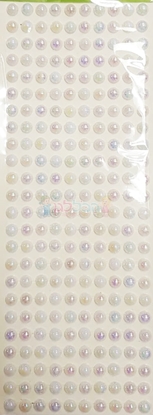 תמונה של מדבקות אבני קריסטל ארוך - עיגולים בינוני לבן מק"ט: GM171