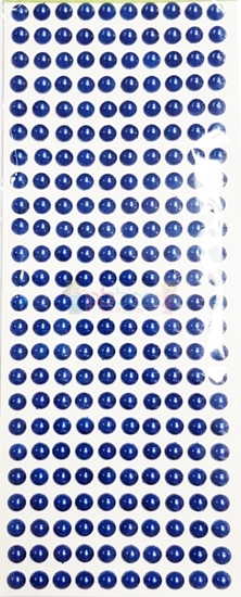 תמונה של מדבקות אבני קריסטל ארוך - עיגולים גדול כחול מק"ט: GM163