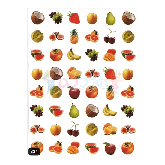 תמונה של מדבקות פרוצס פירות קטן 10 דף