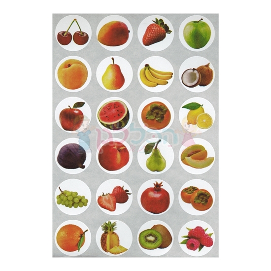 תמונה של מדבקות פרוצס פירות 10 דף