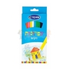 תמונה של עפרונות צבעוניים ג'מבו 12 יח' + מחדד אומגה