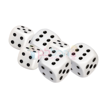 תמונה של קוביות משחק 50 יח' 1.5 ס"מ