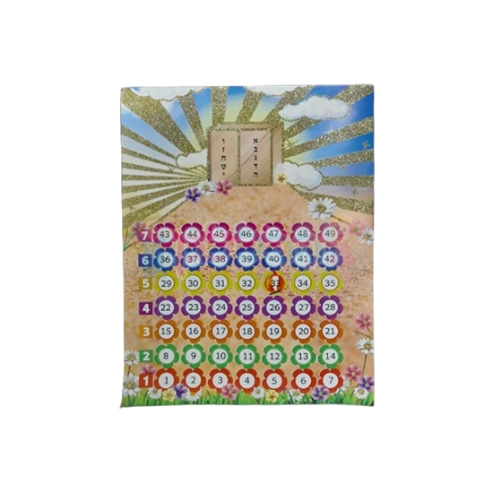 תמונה של לוח ספירת העומר נוצץ 20 יח במארז