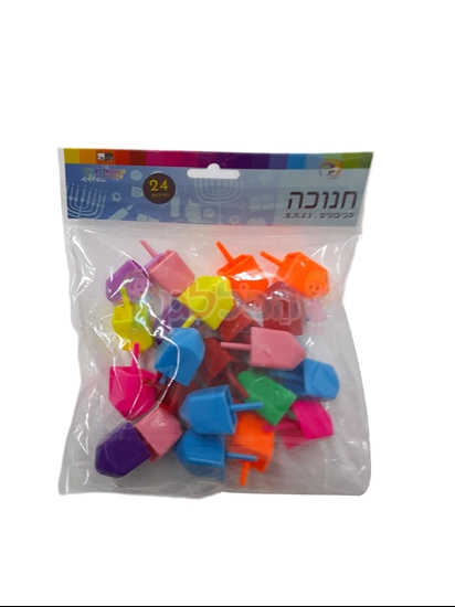 תמונה של סביבון צבעוני 24 יח'
