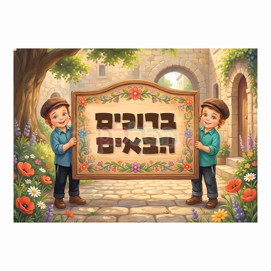 תמונה של שלט ברוכים הבאים ירושלים רחיץ ממפל